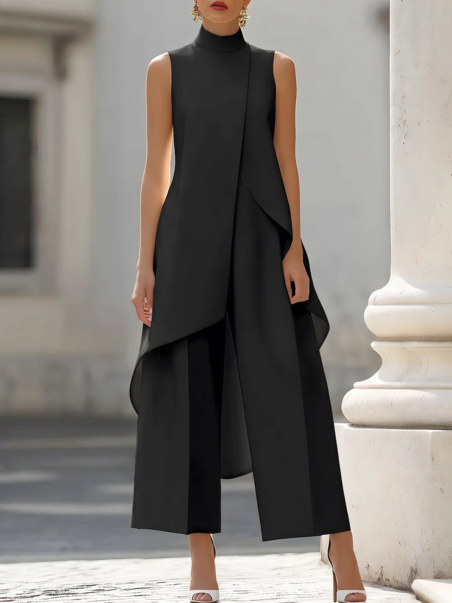 Harlow Asymmetric Top Wide-Leg Trouser Co-Ord - view 5