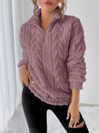 Ruby Zip Neck Fleece Sweatshirt - view 5