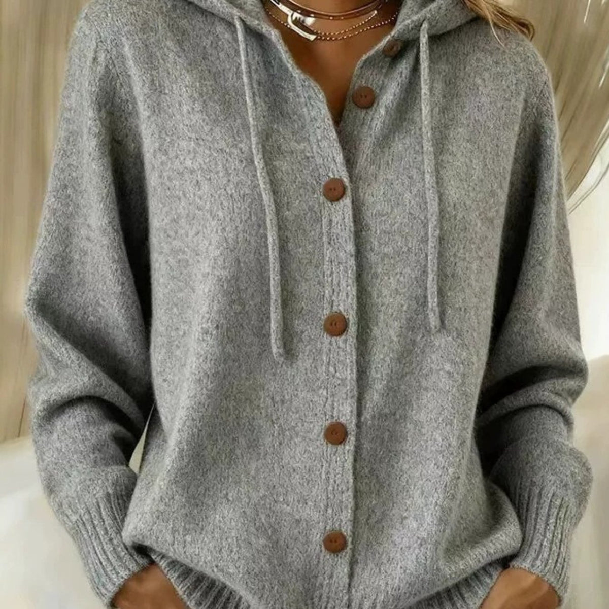Willow Hooded Button Up Cardigan - view 14