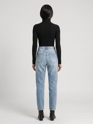 Poppy | Foldover Turtleneck Ribbed Jumper, Slim Fit Winter Knit oaklynwear