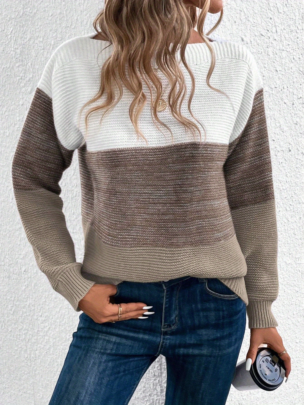 Freya Colour Block Drop Shoulder Jumper - view 10