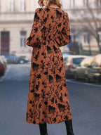 Wynter Floral Print Bishop Sleeve Wrap Dress - view 2