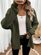 Della Open Front Pointelle Knit Cardigan - view 6