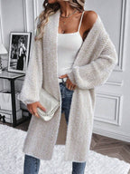 Sadie Chevron Textured Open Front Cardigan - view 3