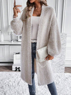 Sadie Chevron Textured Open Front Cardigan - view 6