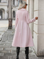 Frankie Fit and Flare Double-Breasted Lapel Overcoat - view 2