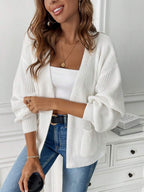 Ada Open Front Cropped Cardigan with Pockets - view 4