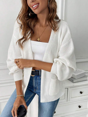 Adalyn | Open Front Cropped Cardigan with Pockets, Cozy Everyday Layer oaklynwear