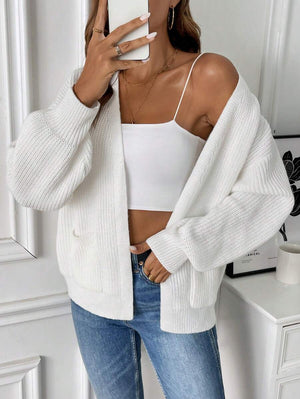 Adalyn | Open Front Cropped Cardigan with Pockets, Cozy Everyday Layer oaklynwear