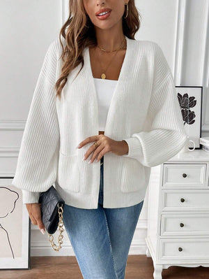 Adalyn | Open Front Cropped Cardigan with Pockets, Cozy Everyday Layer oaklynwear