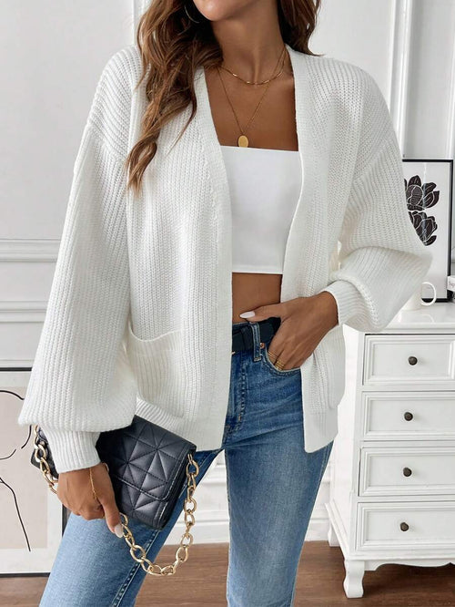 Adalyn | Open Front Cropped Cardigan with Pockets, Cozy Everyday Layer oaklynwear