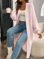 Sadie Chevron Textured Open Front Cardigan - view 12