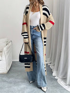 Fern Colourblock Striped Longline Cardigan - view 4