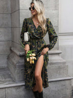 Marley Floral V-Neck Wrap Dress - view 3