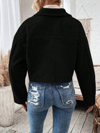 Rowan Notched Collar Zip Front Crop Jacket - view 8