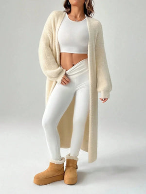 SHEIN PETITE Women's Warm Cardigan For Outings In Autumn And Winter,Knitted Jumper ,Petite Women oaklynwear