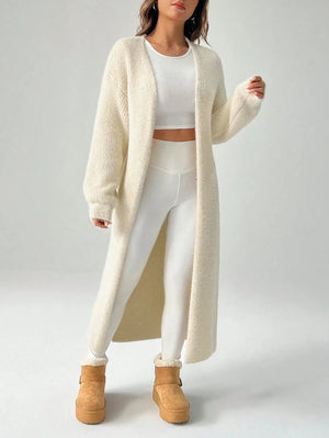 SHEIN PETITE Women's Warm Cardigan For Outings In Autumn And Winter,Knitted Jumper ,Petite Women oaklynwear