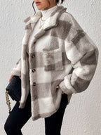 Tamsin Gingham Teddy Button Front Jacket - view 13