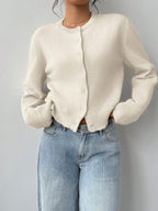 Maya Round Neck Button Front Cardigan - view 3