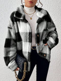 Tamsin Gingham Teddy Button Front Jacket - view 17