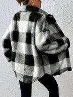 Tamsin Gingham Teddy Button Front Jacket - view 18