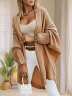 Ronnie Oversized Batwing Sleeve Cardigan - front view