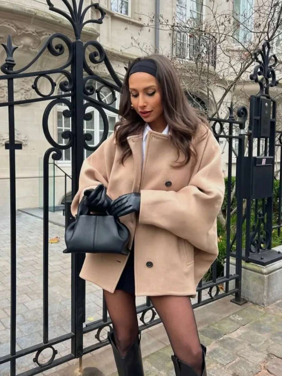 Zora Collared Double-Breasted Jacket - view 5