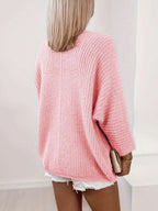 Wren Open Front Knit Cardigan with Batwing Sleeves - view 6