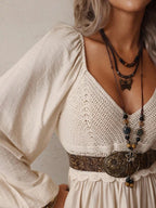 Robin Sweetheart Crochet Bodice Mini Dress - view 3