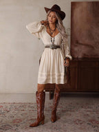 Robin Sweetheart Crochet Bodice Mini Dress - view 4