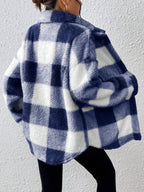 Tamsin Gingham Teddy Button Front Jacket - view 25
