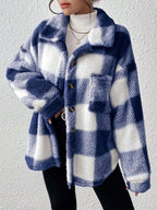 Tamsin Gingham Teddy Button Front Jacket - view 27