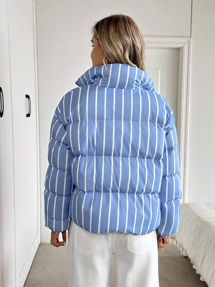 Marnie Zip Front Corduroy Padded Coat - view 15