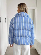 Marnie Zip Front Corduroy Padded Coat - view 15
