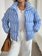 Marnie Zip Front Corduroy Padded Coat - view 19
