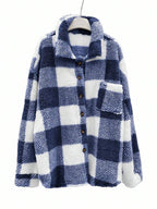 Tamsin Gingham Teddy Button Front Jacket - view 29