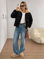 Marnie Zip Front Corduroy Padded Coat - view 27