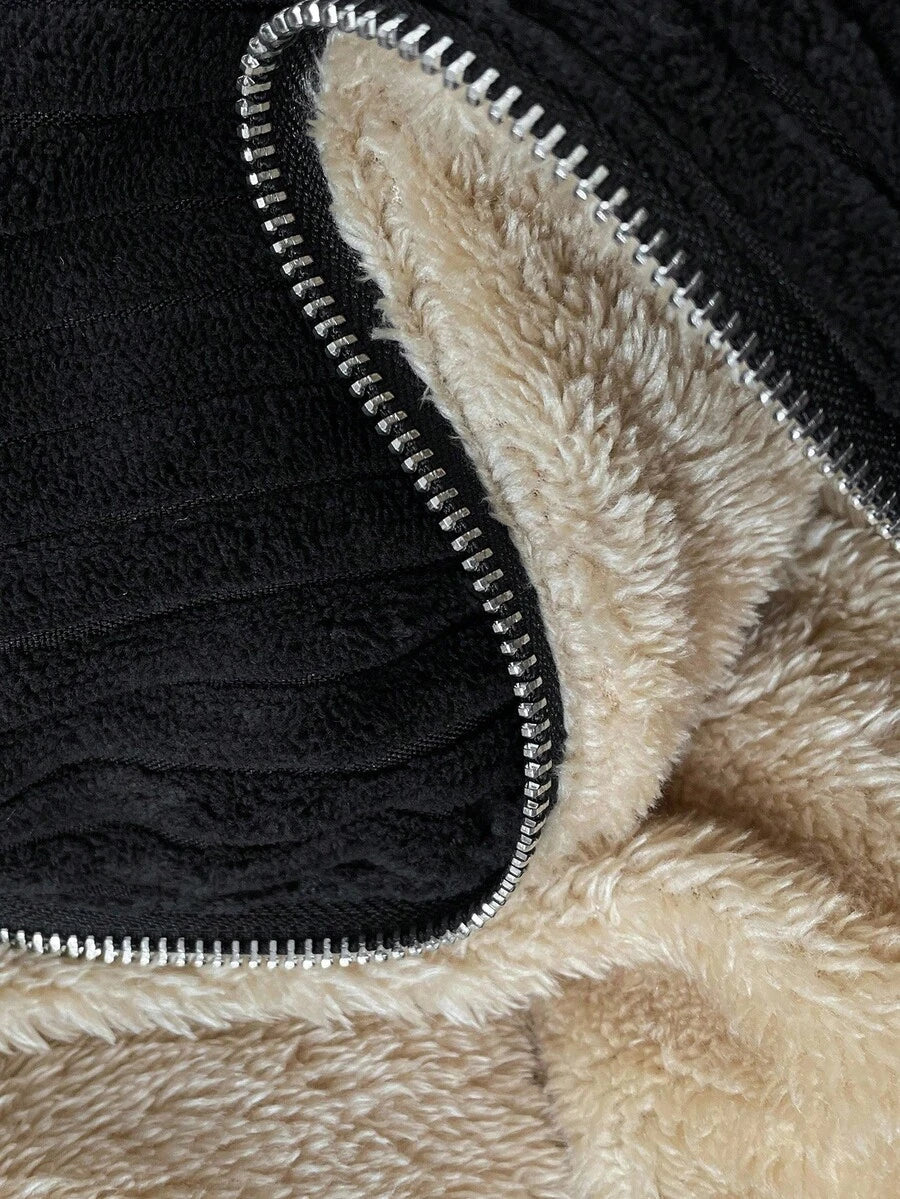 Marnie Zip Front Corduroy Padded Coat - view 29