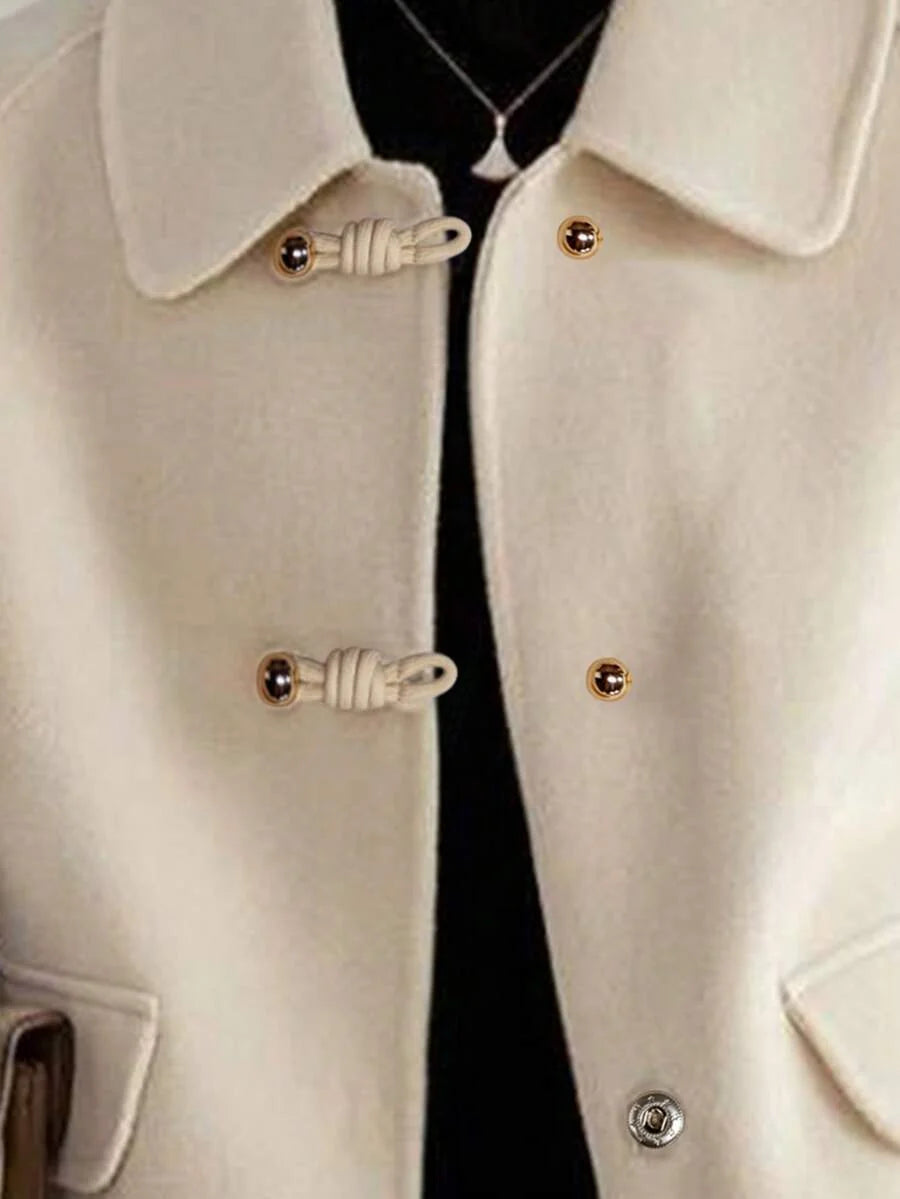 Darcy Toggle Button Collared Tweed Jacket, Elegant Heritage Coat - view 5