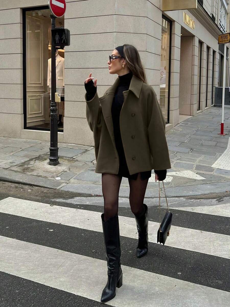 Zora Collared Double-Breasted Jacket - view 8