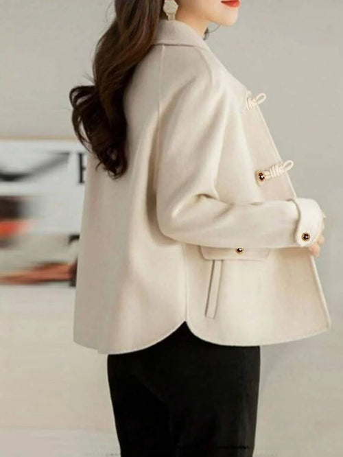 Darcy Toggle Button Collared Tweed Jacket, Elegant Heritage Coat - view 2