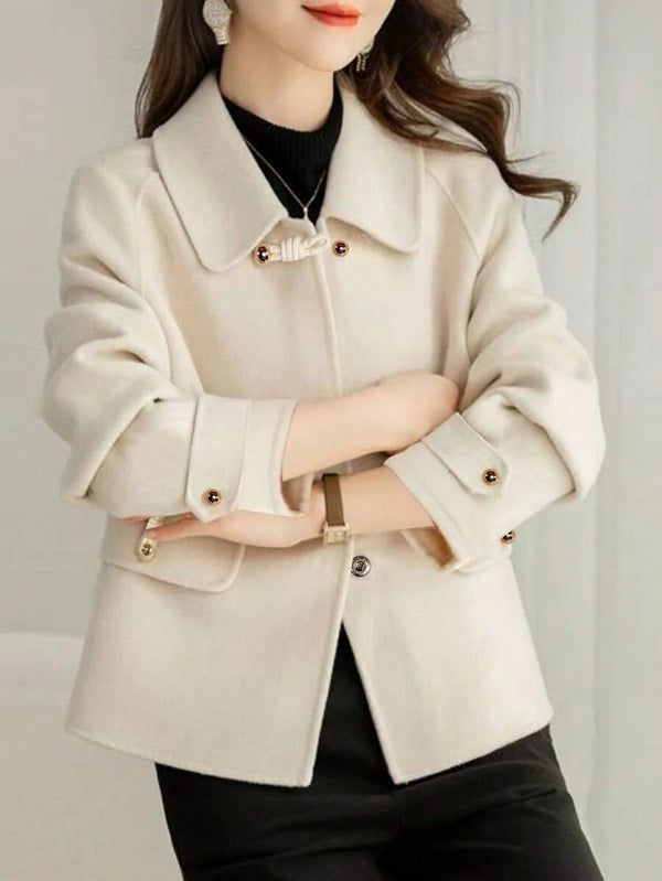 French Fashion Women's Autumn/Winter New Arrival Thick Tweed Jacket, Short Heritage Elegant Casual Loose Double-Sided Tweed Jacket, Petite High-End Tweed Jacket, Thick Christmas Holiday Jacket oaklynwear