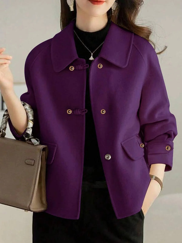 French Fashion Women's Autumn/Winter New Arrival Thick Tweed Jacket, Short Heritage Elegant Casual Loose Double-Sided Tweed Jacket, Petite High-End Tweed Jacket, Thick Christmas Holiday Jacket oaklynwear