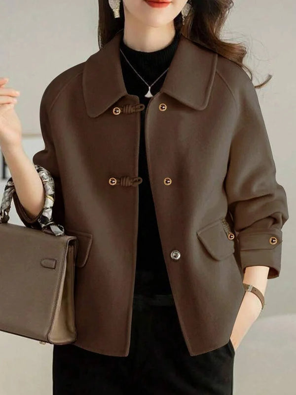 French Fashion Women's Autumn/Winter New Arrival Thick Tweed Jacket, Short Heritage Elegant Casual Loose Double-Sided Tweed Jacket, Petite High-End Tweed Jacket, Thick Christmas Holiday Jacket oaklynwear