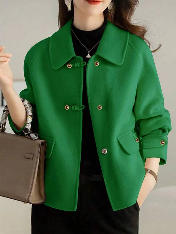 French Fashion Women's Autumn/Winter New Arrival Thick Tweed Jacket, Short Heritage Elegant Casual Loose Double-Sided Tweed Jacket, Petite High-End Tweed Jacket, Thick Christmas Holiday Jacket oaklynwear
