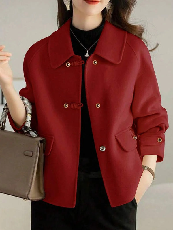 French Fashion Women's Autumn/Winter New Arrival Thick Tweed Jacket, Short Heritage Elegant Casual Loose Double-Sided Tweed Jacket, Petite High-End Tweed Jacket, Thick Christmas Holiday Jacket oaklynwear
