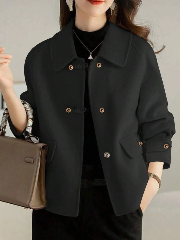 French Fashion Women's Autumn/Winter New Arrival Thick Tweed Jacket, Short Heritage Elegant Casual Loose Double-Sided Tweed Jacket, Petite High-End Tweed Jacket, Thick Christmas Holiday Jacket oaklynwear