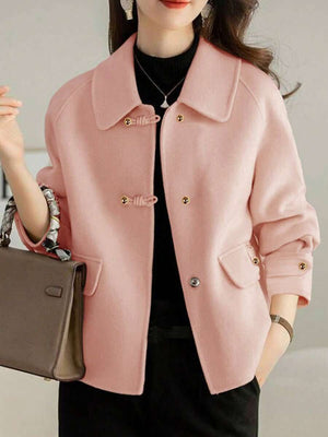 French Fashion Women's Autumn/Winter New Arrival Thick Tweed Jacket, Short Heritage Elegant Casual Loose Double-Sided Tweed Jacket, Petite High-End Tweed Jacket, Thick Christmas Holiday Jacket oaklynwear