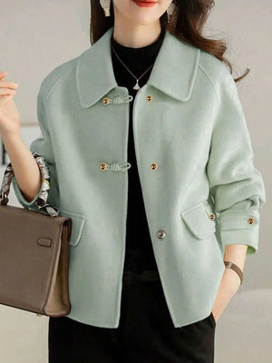French Fashion Women's Autumn/Winter New Arrival Thick Tweed Jacket, Short Heritage Elegant Casual Loose Double-Sided Tweed Jacket, Petite High-End Tweed Jacket, Thick Christmas Holiday Jacket oaklynwear