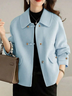 French Fashion Women's Autumn/Winter New Arrival Thick Tweed Jacket, Short Heritage Elegant Casual Loose Double-Sided Tweed Jacket, Petite High-End Tweed Jacket, Thick Christmas Holiday Jacket oaklynwear